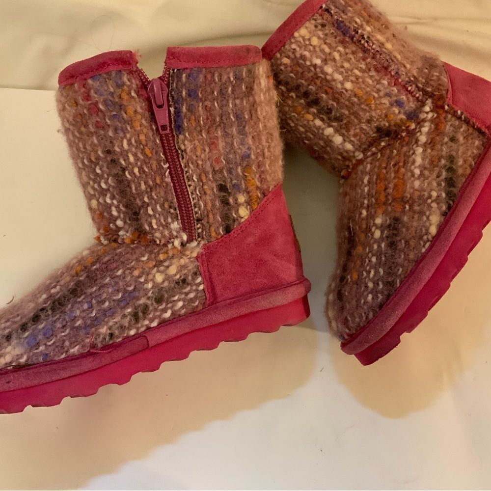Bearpaw Toddler Elle Zipper Boots Size 12 Pink - Picture 14 of 14
